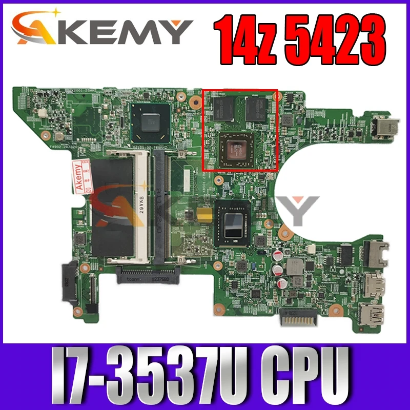

For 14z 5423 CN-0FJ7H9 0FJ7H9 FJ7H9 Laptop Motherboard 11289-1 With SR0XG I7-3537U CPU 216-0833018 GPUDDR3 100% full Tested