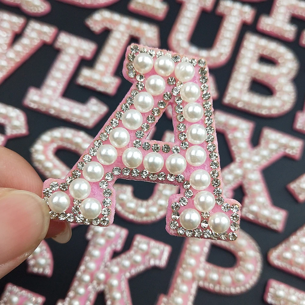 Новые нашивки с именем &quotсделай сам&quot Наклейки розовыми бриллиантами