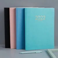 new 2022 b5 english agenda a4 thickened daily plan notepad b5 black thickened english agenda 4 colors planner reminder timetable