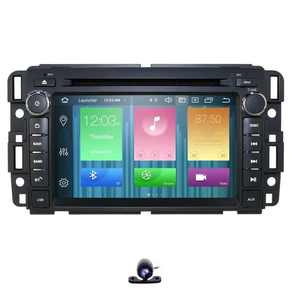 Camera3 Android 9,0 автомобильный dvd-плеер радио для GMC Chevrolet Chevy Yukon Tahoe Sierra Acadia Suburban DSP ips PX5 4G ram 64G rom USB wifi - Цвет: Camera3