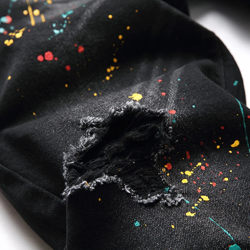 Джинсы мужские стрейчевые европейские и американские джинсовые брюки