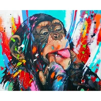 fsbcgt animal monkey diy painting by numbers adults for drawing on canvas pictures by numbers home wall art number decor