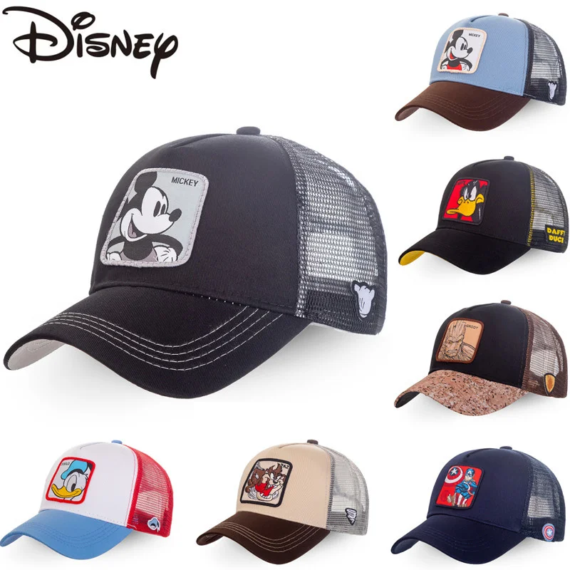 

Disney New Brand 62 Styles Minnie Mickey Snapback Cotton Baseball Cap Men Women Hip Hop Dad Mesh Hat Trucker Hat Dropshipping