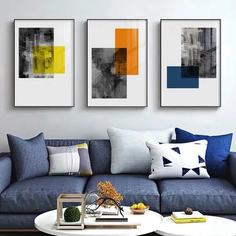 RELIABLI художественные абстрактные картины холст живопись современные квадратные