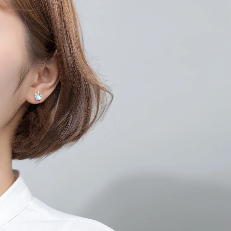 Colusiwei 925 Sterling Silver Colorful Crystal Unicorn Rainbow Stud Earrings for Women &amp Girls Sterling-Silver-Jewelry | Украшения и