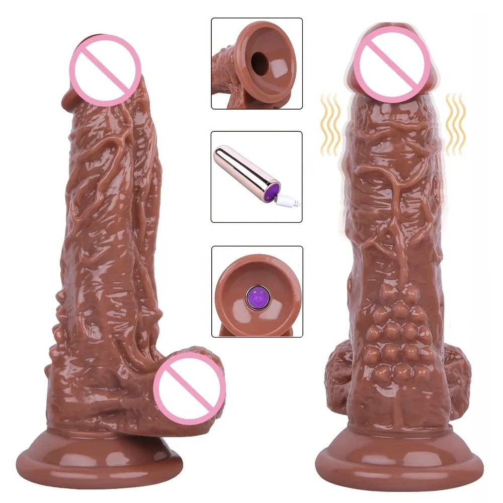 Реалистичный фаллоимитатор вибратор точки G вагинальный искусственный пенис