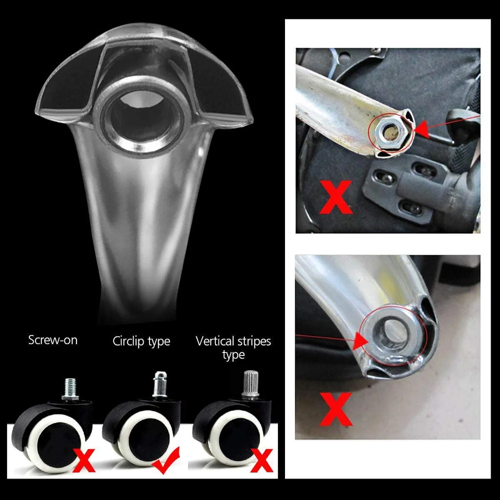 6 шт. сменные ролики для офисных стульев |