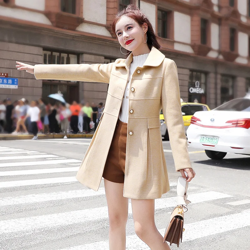 

CMAZ Beautiful and Young Chanel Style Autumn Woolen Coat