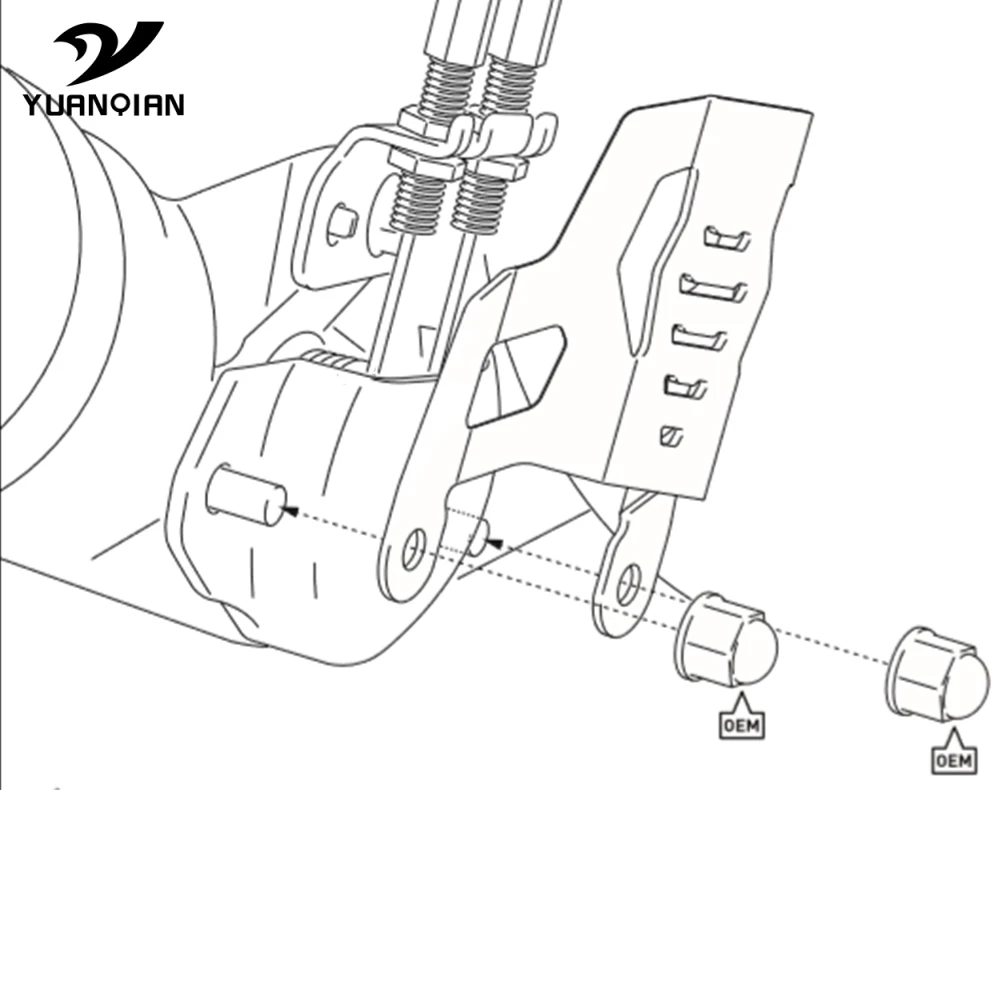 Мотоцикл алюминий Выхлопной Клапан защитный чехол протектор для SUZUKI DL 1000 DL1000 v-strom