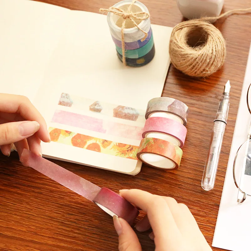 Васи ленты DIY Ван Гог картина бумага маскирующая лента декоративные клейкие