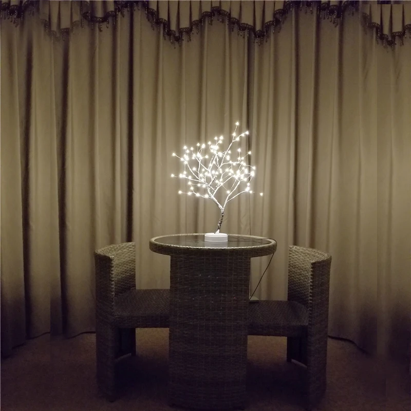 

LED Table Lamp USB Pearl Star Night Lights Tree Light Touch Switch Home Decoration Parties Xmas Christmas Wedding Bedroom Decor