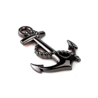 3d black anchor sticker emblem badge motorcycle body decals car accessories