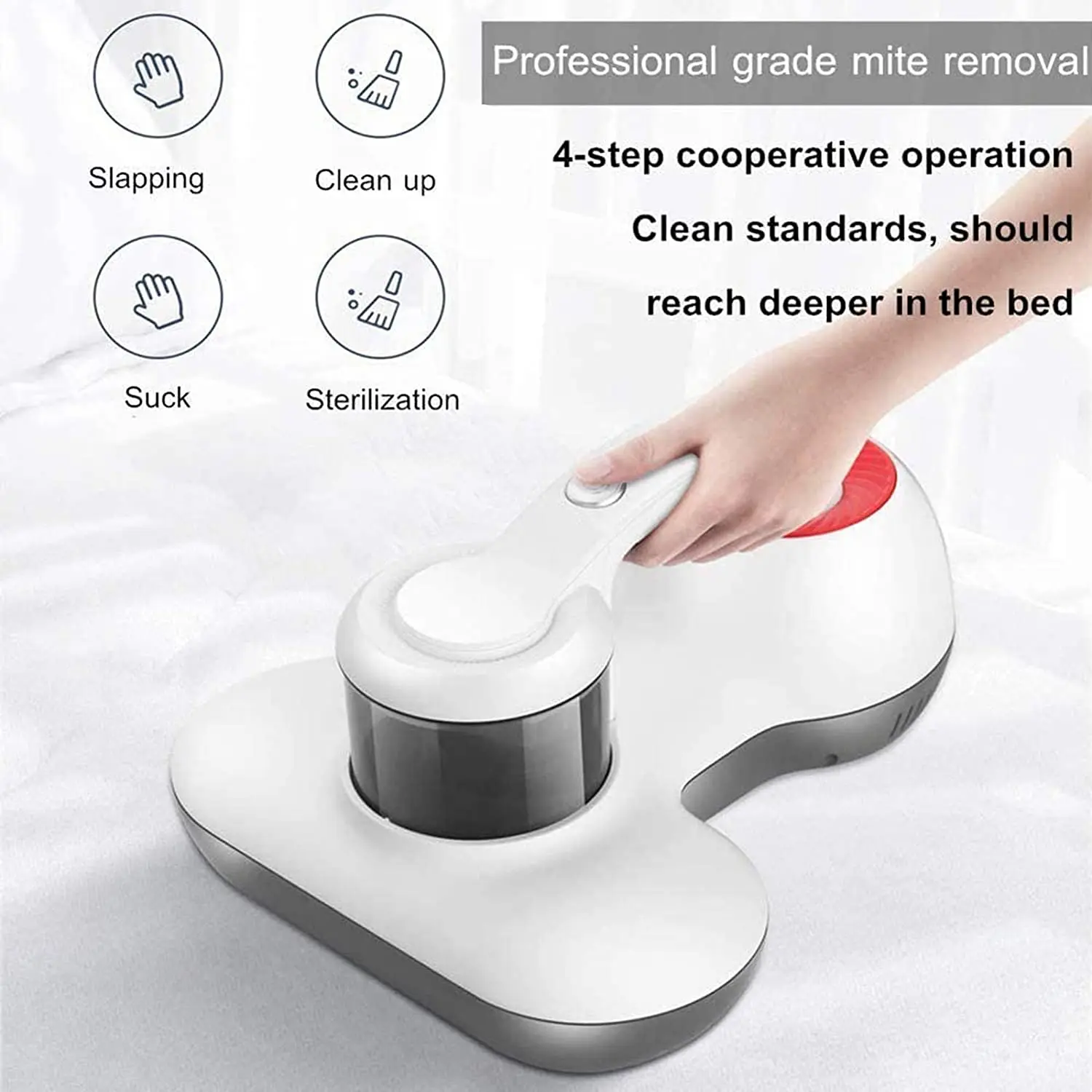 

Mattress Vacuum Cleaner Vacuum Cleaner with 11KPa Powerful Suction Handheld UV Vacuum Effectively Clean Up Bed