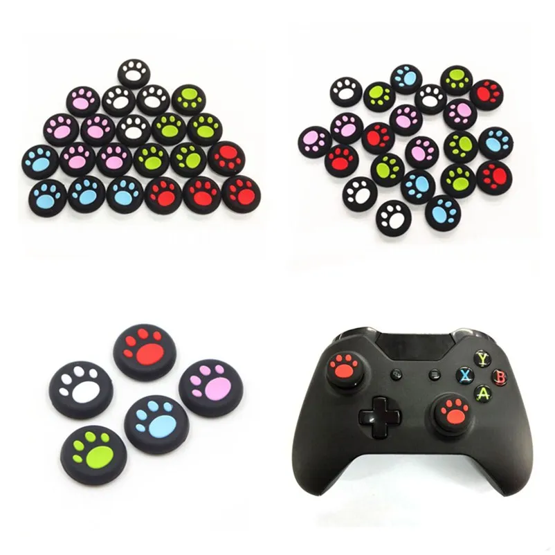 2Pcs Cat Claw Joystick Caps Controller Analog Grip Thumbstick Buttons Cover Shell For Sony PS4 PS3 Thumb Stick Replacement | Компьютеры и