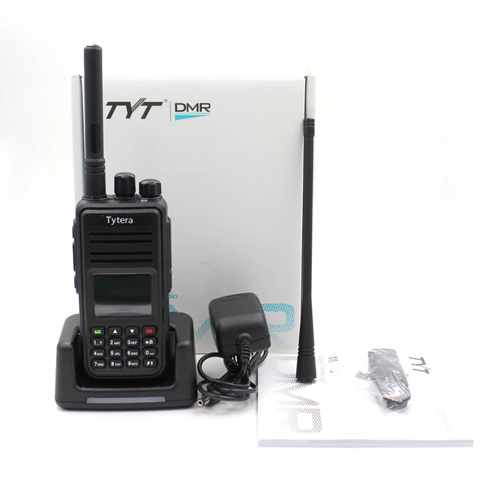 Портативная рация DMR Digital TYT MD380 1000 каналов 400 480 МГц с кабелем для