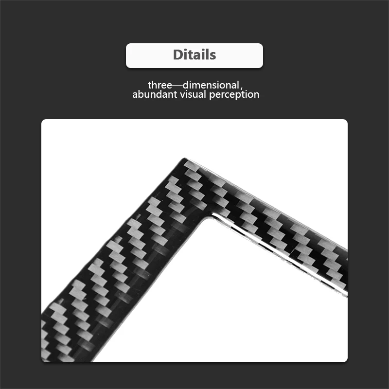 

Car Accessories Interior Decoration For Infiniti Q50 Q60 2014-19 Carbon Fiber Interior Console GPS Navigation Cover