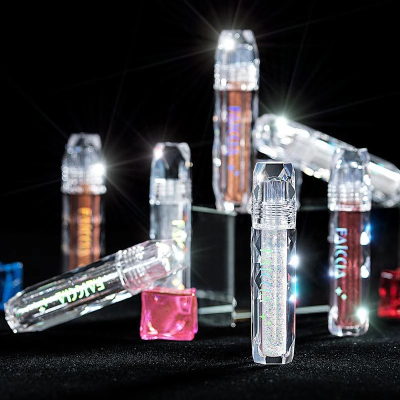 1 шт. алмазные Металлические тени для век мерцающие блестящие одиночные жидкие