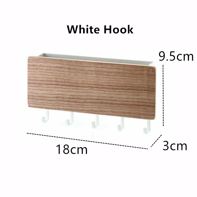 White Hook Plastic Пластиковый ключ держатель настенный крюк Домашнего декора вешалки Многофункциональная вешалка для ключей Держатель для ключа Настенный крючок брелок Хранение писем крючки на стену держатель для ключей - Цвет: White Hook Plastic