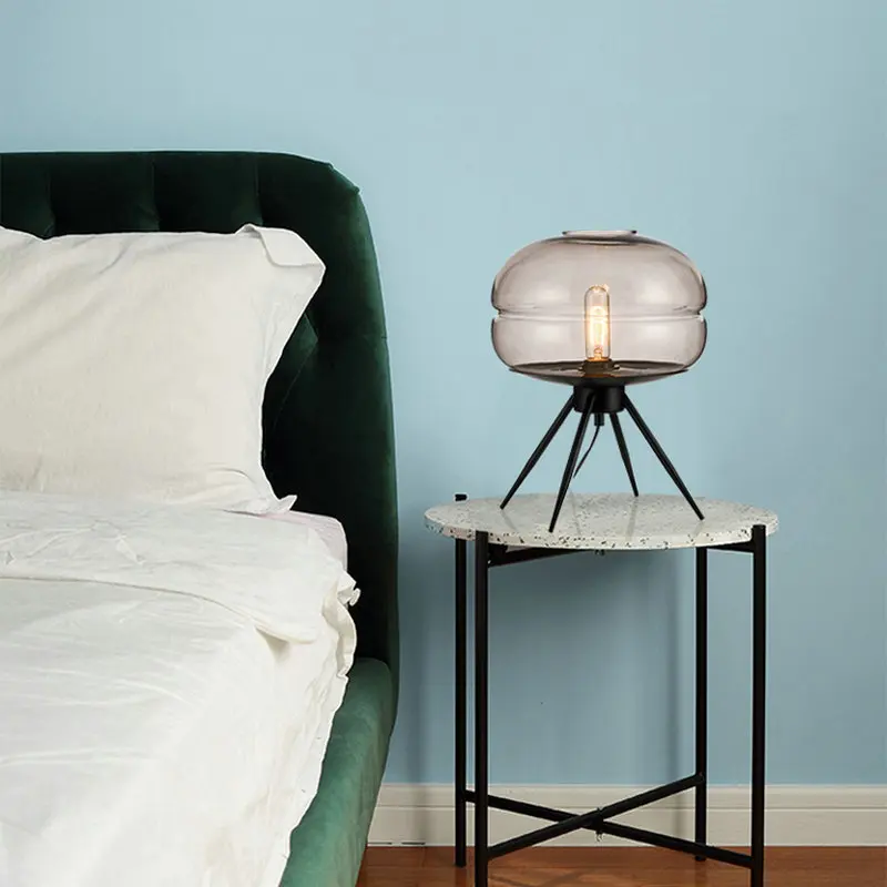 Минималистичная современная светодиодная стеклянная маленькая ночная