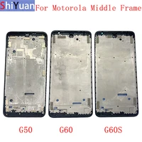 Housing Middle Frame LCD Bezel Plate Panel Chassis For Motorola Moto G50 G60 G60S Phone Metal Middle Frame Replacement Parts