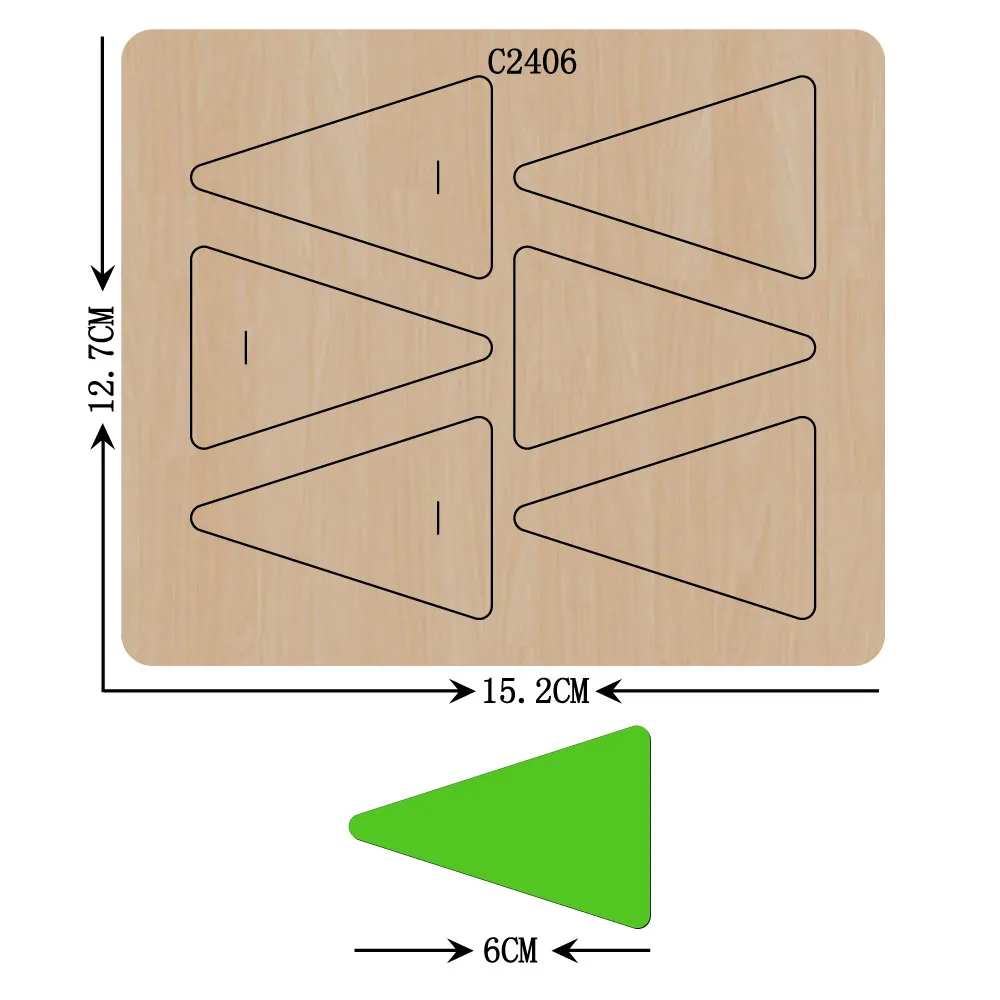 

New Bow Wooden die Scrapbooking C-2406 Cutting Dies Multiple sizes