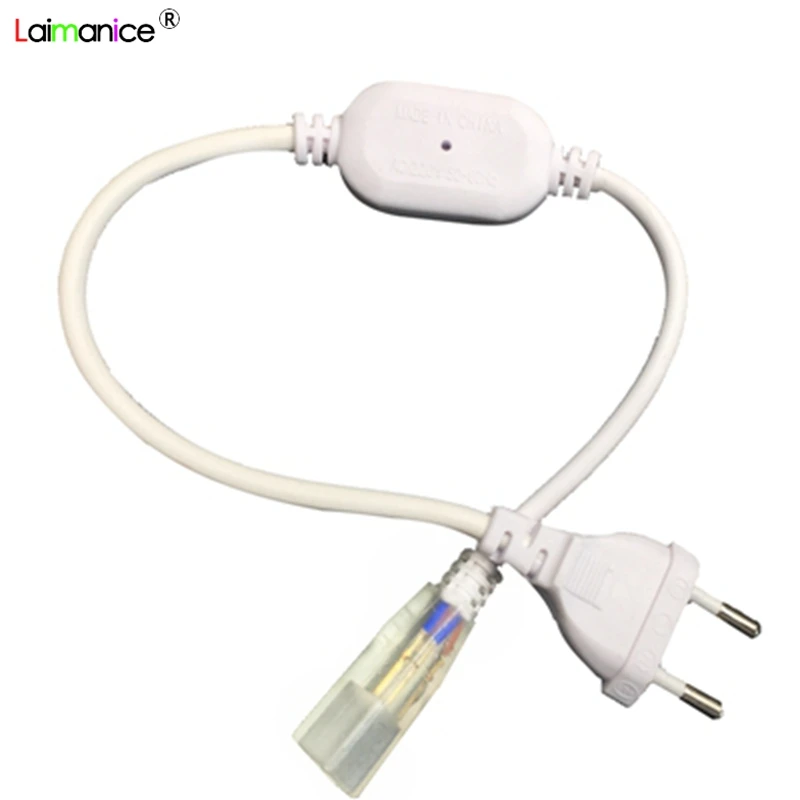 1 м 100 SMD 5050 AC220V Светодиодная лента водонепроницаемая гибкая светодиодная 60