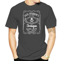 2020 new high quality tee shirt t shirt shirt jack sparrows tortugan dark rum depp pirate movie summer cotton t shirt