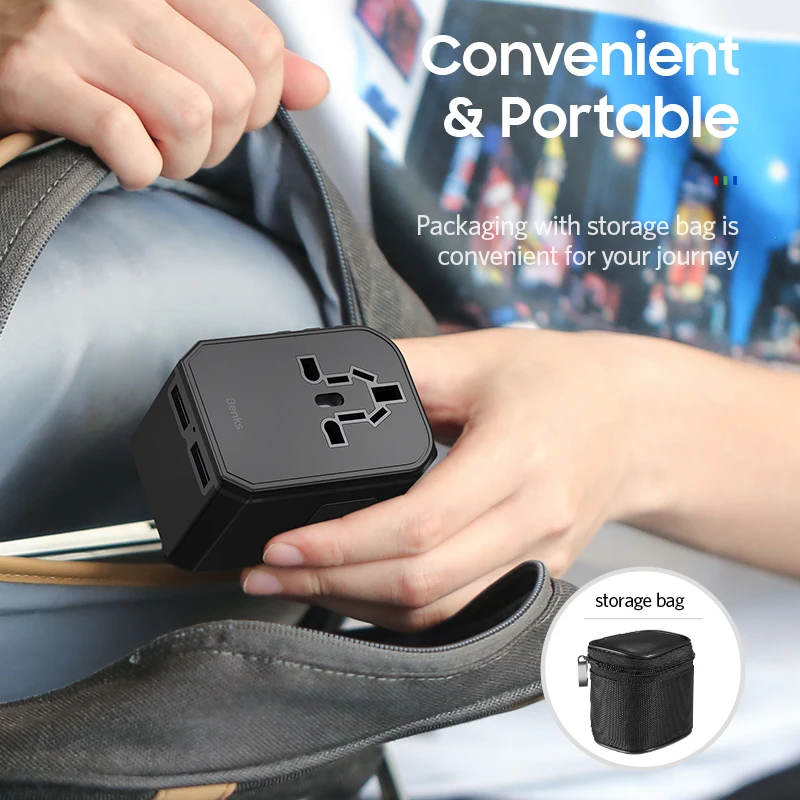 Benks 5.6a Quick Charge 3 0 USB зарядное устройство портативный универсальный адаптер питания