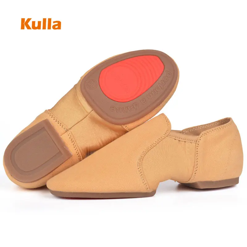 Women Jazz Dance Shoes Flat Shoes Canvas Soft Unisex Gymnastics Ballet Sneakers Fitness Adults Children Girls Sports Dance Shoes