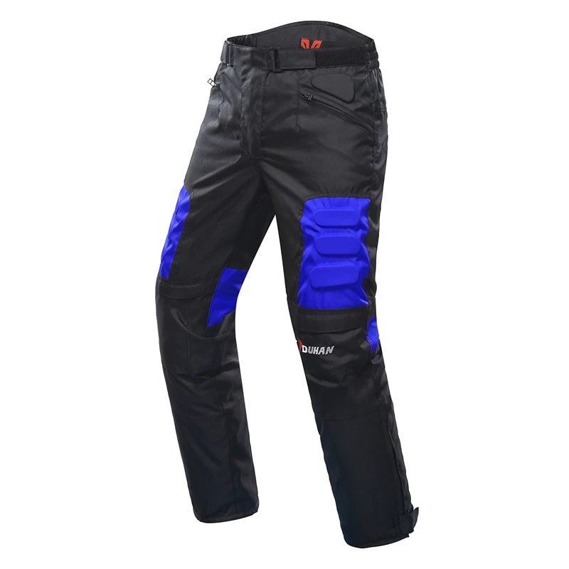 D-K02-Pants-Blue DUHAN осень зима морозостойкая Мотоциклетная Куртка Мото+ протектор мотоциклетные штаны мото костюм туристическая одежда защитный комплект - Цвет: D-K02-Pants-Blue