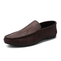 italian mens shoes casual luxury brand summer men loafers genuine leather moccasins light breathable slip on boat shoes
