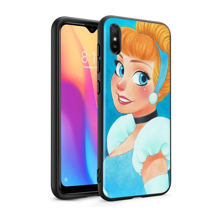 

Beautiful disney princess for Xiaomi Redmi 10X Pro 9C 9A 9I 9T 9 GO K30S Ultra K20 8 7 S2 6 5 4X Pro Soft Black Phone Case
