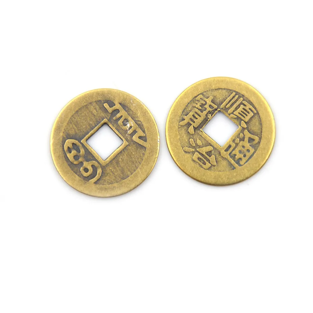 

10PCS/Set Home Decor Chinese Feng Shui Coins Brass For Wealth And Success Lucky Chinese Coins