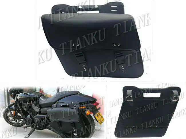 Универсальная левая сумка седло из искусственной кожи для Honda Shadow Spirit Saber Aero ACE Steed