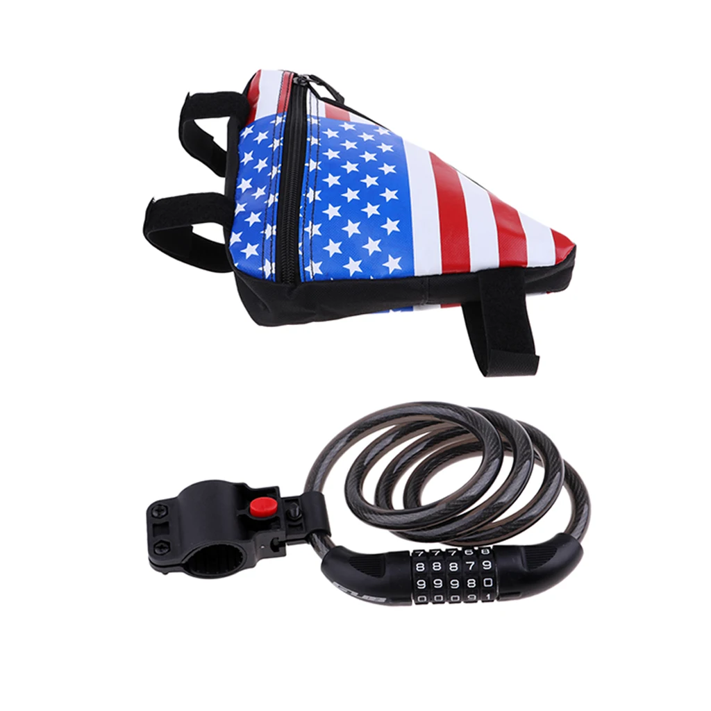 1 2 м велосипедный замок 5 цифр безопасности сбрасываемый Комбинации свертываясь