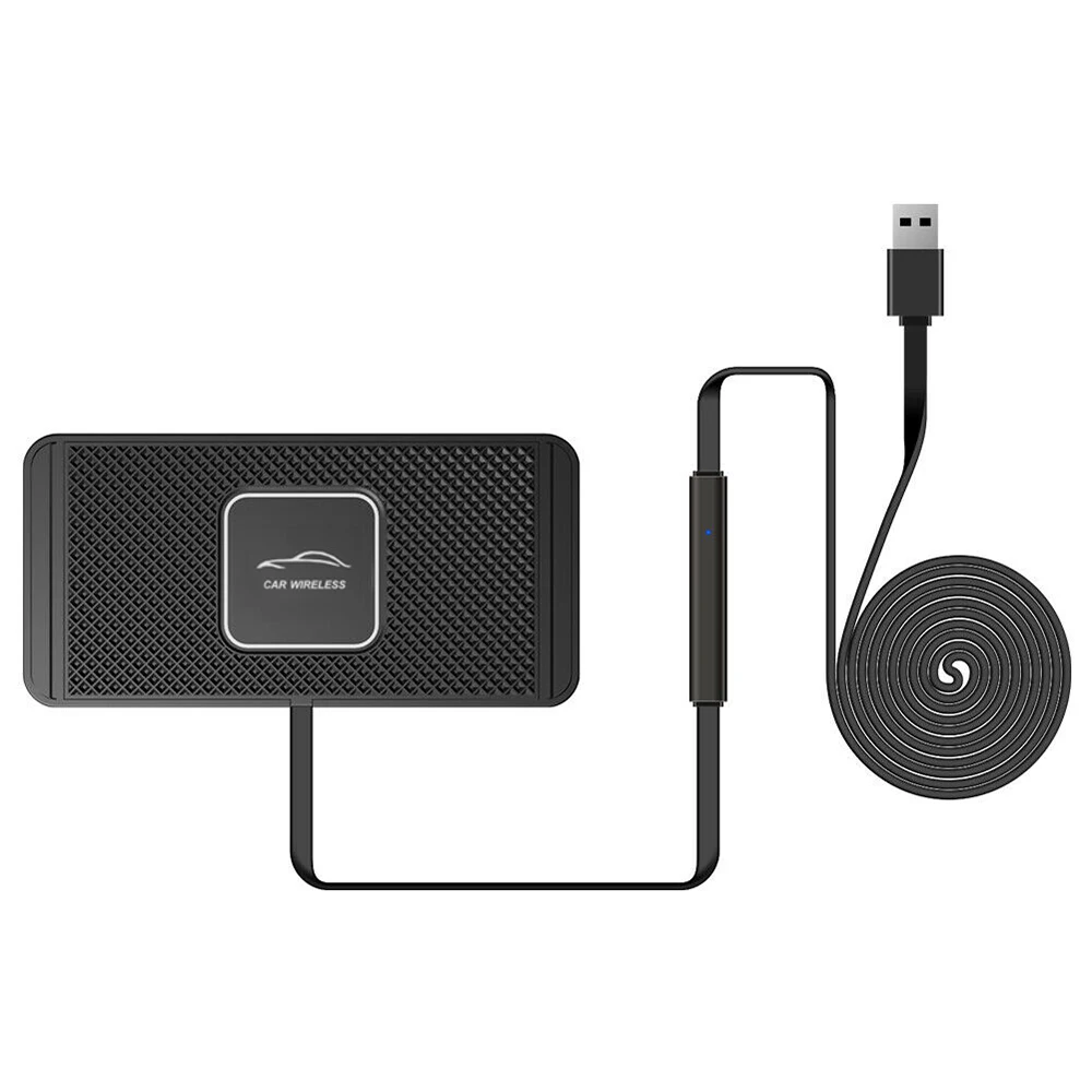 

Автомобильное беспроводное зарядное устройство для iPhone 8 Plus, X, XR, XS Max, 2 в 1, беспроводное зарядное устройство, Силиконовая накладка, креплени...