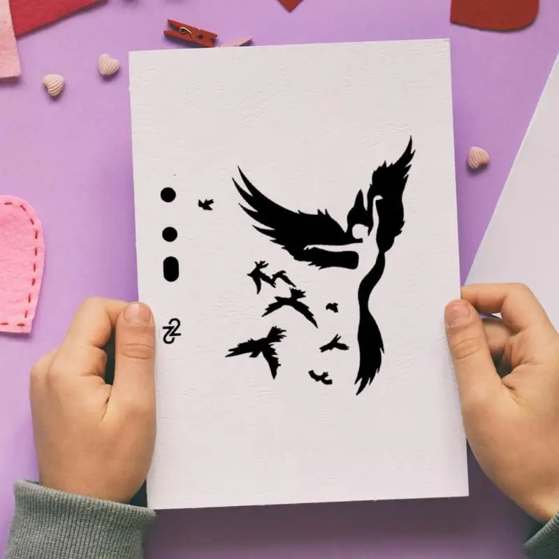 Трафарет с изображением танцора полый рисунок фотошаблон для украшения торта