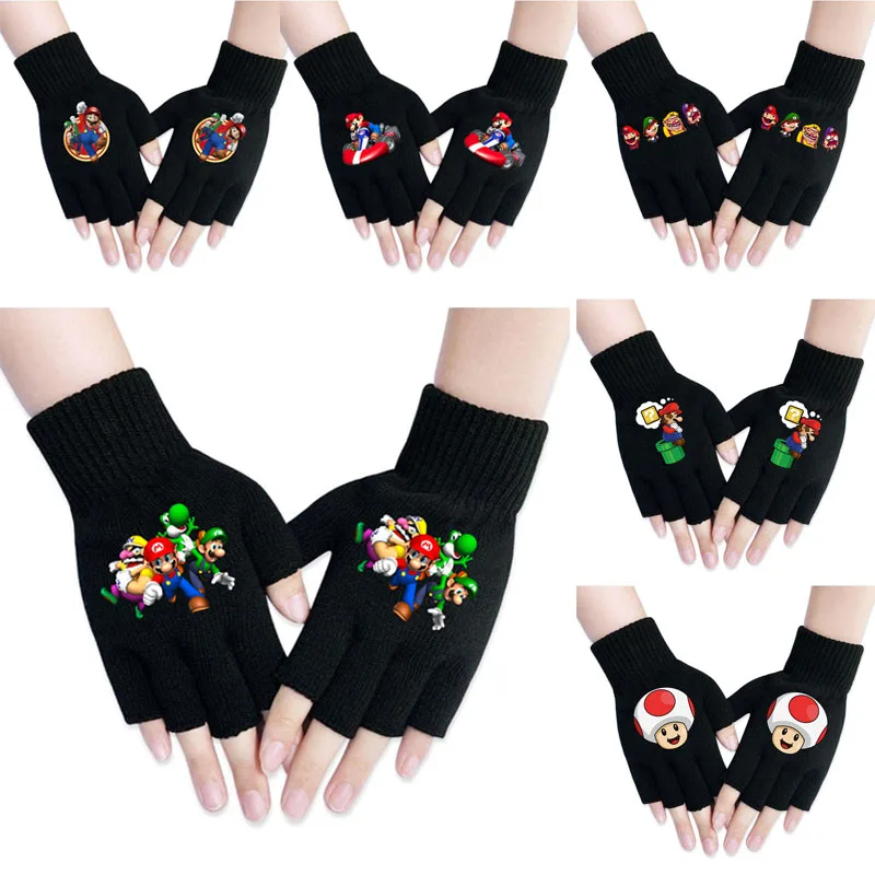 

Super Mario Bros Anime Gloves Cosplay Costumes Accessories Mittens Anime apparel Around Props Men and women keep warm and cold