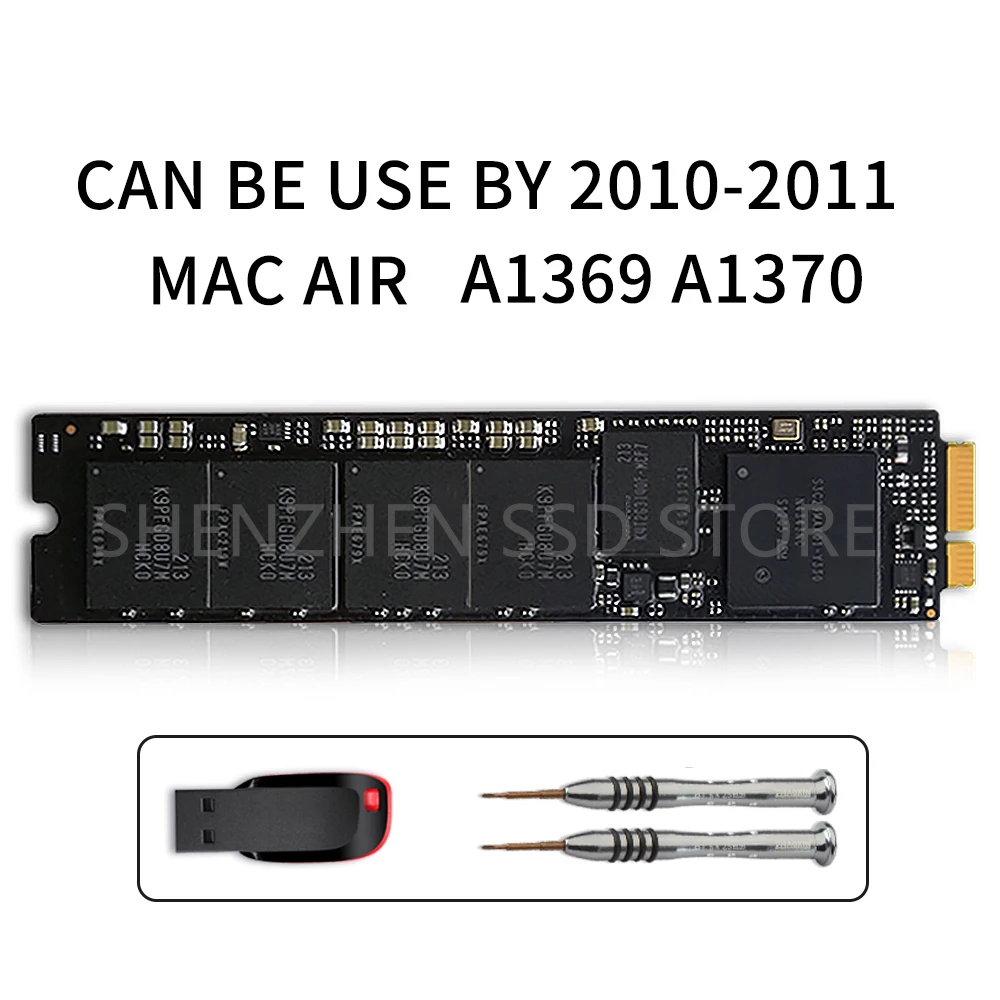 

Original Macbook Air A1369 A1370 For 2010 2011 year 64GB 128GB 256GB SSD MC503 MC504 MC505 MC 506 MC965 MC966 MC966 MC968 MC969