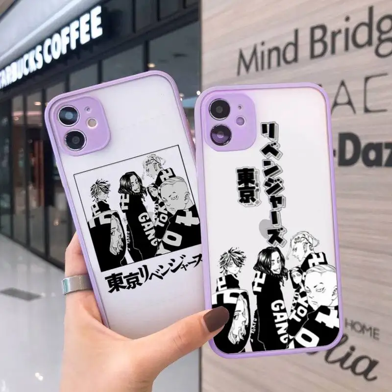

Tokyo Avengers Revengers manjiro sano anime Phone Case matte transparent For iphone 7 8 11 12 plus mini x xs xr pro max cover