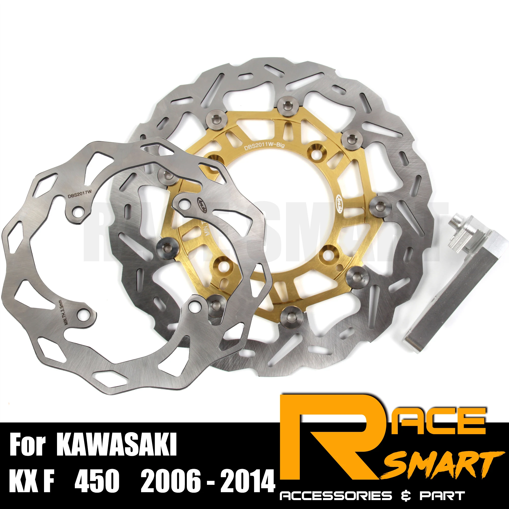 Для мотоцикла KAWASAKI KX F 450 2006 2014 с ЧПУ передние и задние тормоза плавающие для