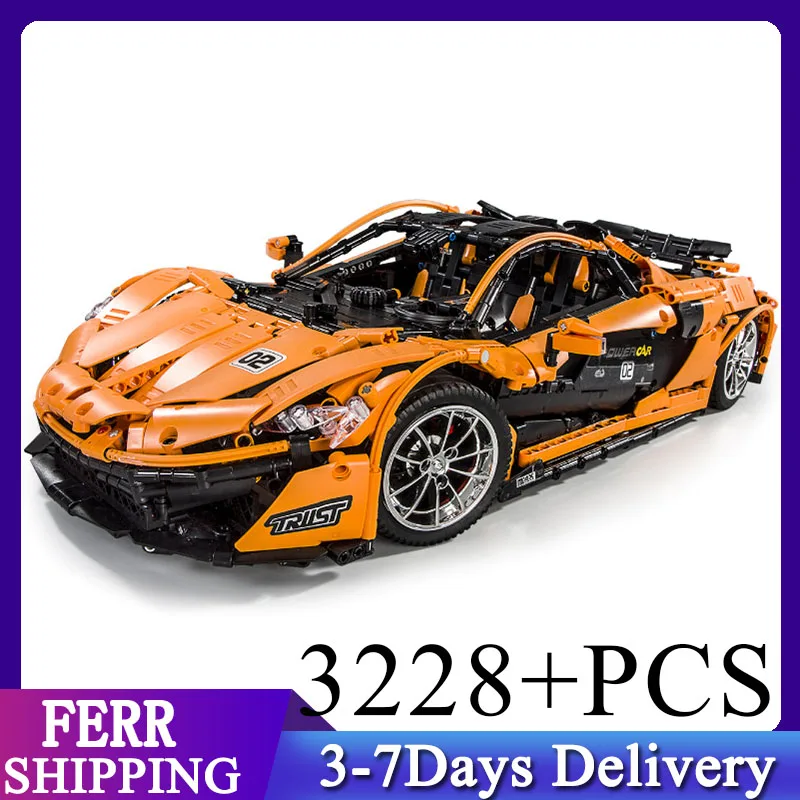

MOULD KING 13090 MOC High-Tech The P1 Super hypercar Racing Car 3228pcs Model Building Blocks Brick Kids Educational DIY Toys Gi