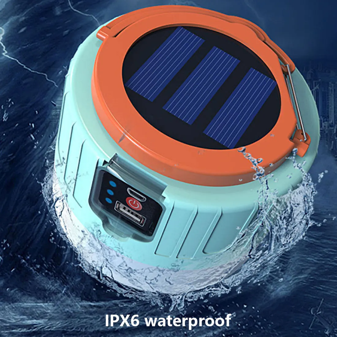 

Solar LED Camping Light USB Rechargeable Bulb For Outdoor Tent Lamp Portable Lanterns Emergency Lights For BBQ Hiking Drop ship