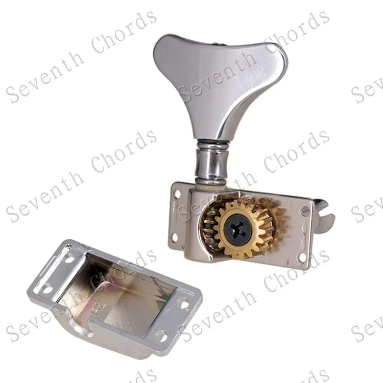 ein set 4 pcs chrome fischschwanz tasten semiclosed elektrische bass gitarre mechaniken mechaniken tuning pegs keys free global shipping