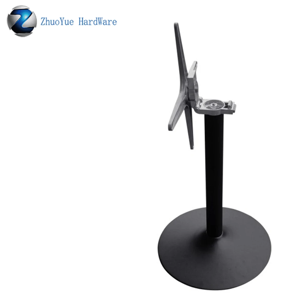 Стол круглый из черного литого алюминия для конференц зала|Мебельные ножки| |