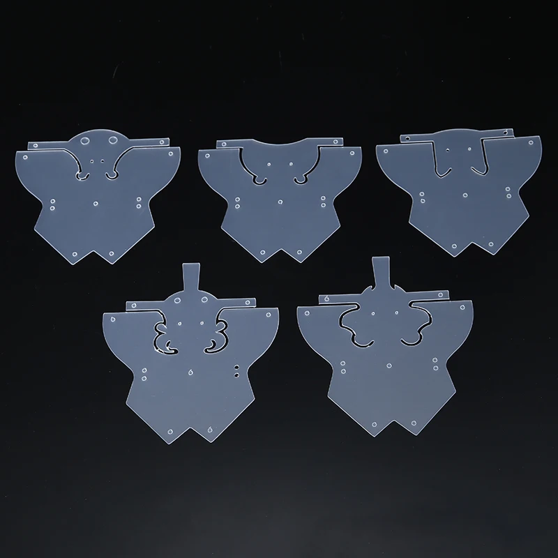 5 шт./компл. ПВХ кожаный шаблон животные DIY для шитья рукоделия изготовления