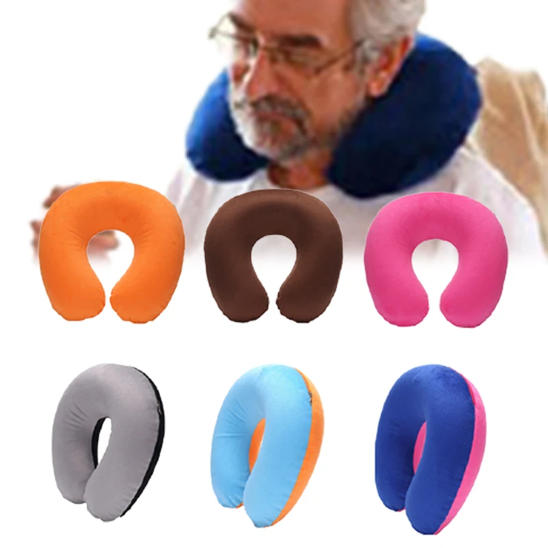Дорожная U-образная подушка мягкая Шейная для автомобиля наночастицы Текстиль