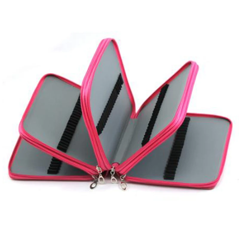 Большой Вместительный чехол из искусственной кожи с 168 слотами многослойный