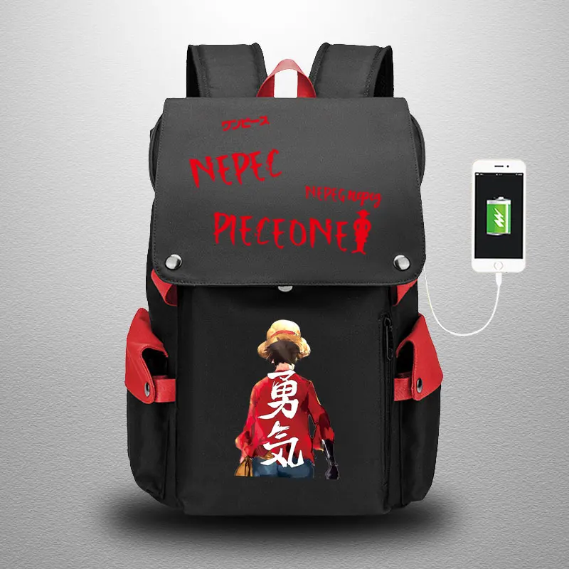 

Anime ONE PIECE Zoro Luffy Backpack Cosplay Studen Schoolbags travel bags Oxford bags