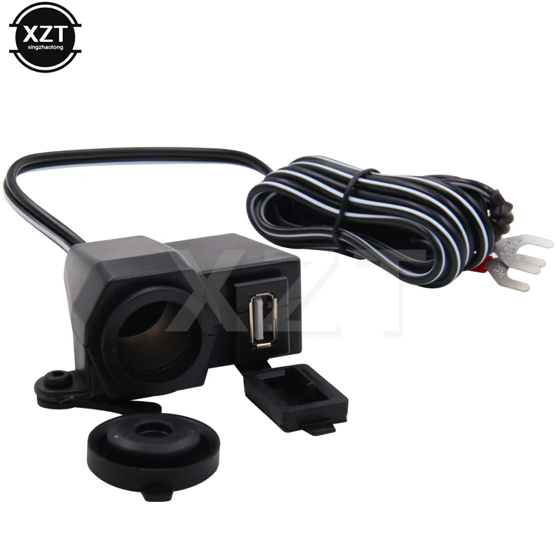 Водонепроницаемый адаптер питания usb для мотоцикла 12 В прикуривателя 5